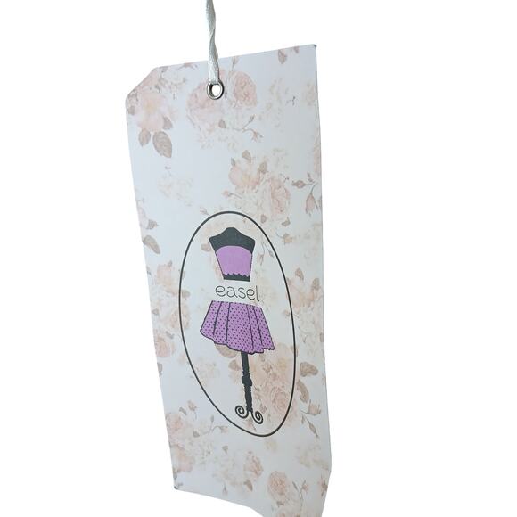 New Easel Kaftan Dress Small Beige Oversized Boho Cotton Tie Front Lounge - Picture 10 of 13